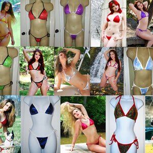 Lot 5 sets exotic dancer, stripper Bikini Gogo Dance Club Wear